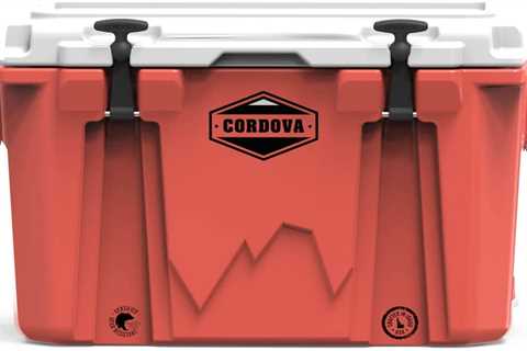 CORDOVA 35 Small Cooler - Hard Sided Rotomolded Ice Chest with 28 Quart Capacity & Built In..