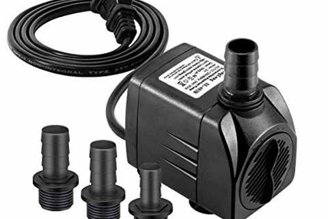 songlong Submersible Pump 400GPH Ultra Quiet with Dry Burning Protection 6.5ft High Lift for..