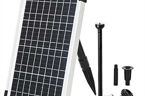 ECO-WORTHY Solar Fountain Water Pump Kit 10W Solar Panel Submersible Powered Pump for Small Pond,..