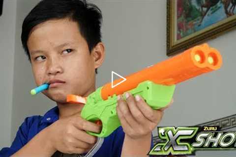 NERF VS XSHOT BATTLE