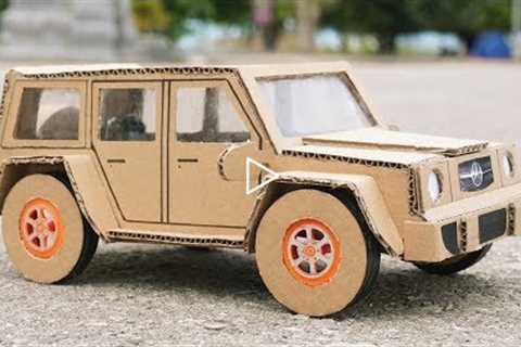 How to Make a Car from Cardboard - DIY Mercedes Car