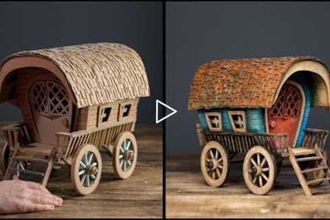 ❣DIY Vardo Wagon Using Cardboard❣