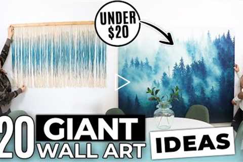 20 Large Wall Art IDEAS that are SUPER AFFORDABLE and CHEAP!!!