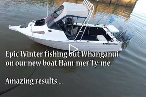 Epic Winter fishing off Whanganui on our new boat Ham-mer Ty-me.