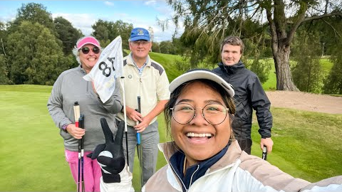 Golfing with friends at Dunkeld and Birnman Golf Course