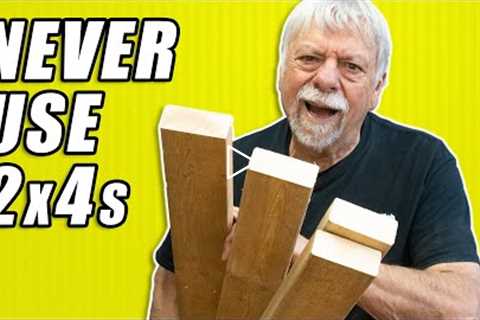 Why You Should NEVER Use 2x4s for Furniture Woodworking!