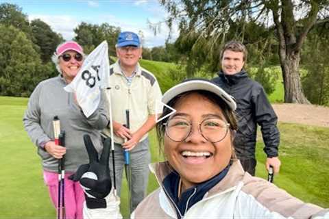 Golfing with friends at Dunkeld and Birnman Golf Course