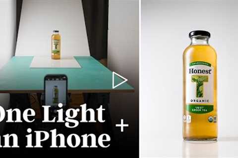 Shooting a Bottle with ONE Continuous Light and a Smartphone