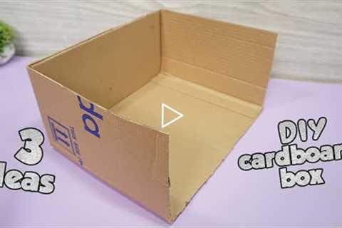 ✔ 3 Handmade Cardboard Box Ideas