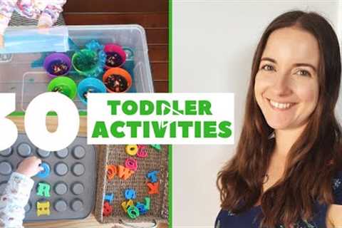 30 TODDLER ACTIVITIES AT HOME | HOW TO ENTERTAIN A 2-3 YEAR OLD | LOVE HAPPY ALI