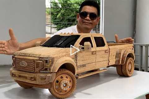 #85 Wood Carving - 2022 Ford F-450 Super Duty - Woodworking Art