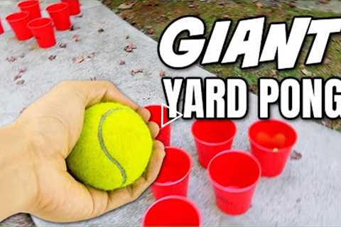 GIANT YARD PONG GAME is guaranteed hours of FUN