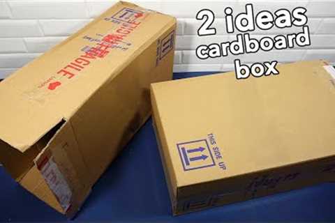 ✔ 2 Cardboard Box Ideas