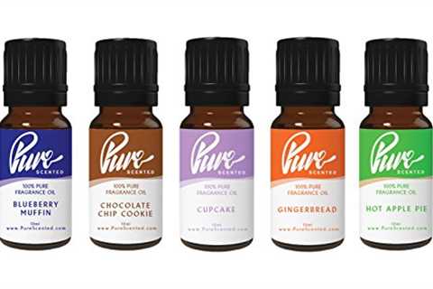 Bakery Fragrance Oil Pack Five 10ml Bottles Blueberry Muffin, Chocolate Chip Cookie, Cupcake,..