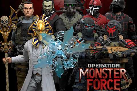 New Action Figure Series from @BigBadToyStore and @FreshMonkeyFiction ! Operation: Monster Force