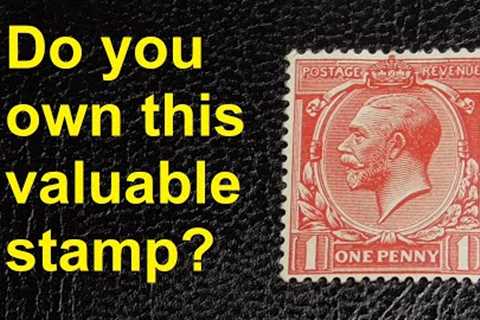 The Valuable George V Penny Red Stamp #philately #stampcollecting