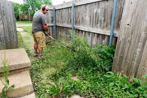 FREE LAWN CARE For The YEAR For A Disabled Man Because Of YOU -  Overgrown Cleanup Community Service