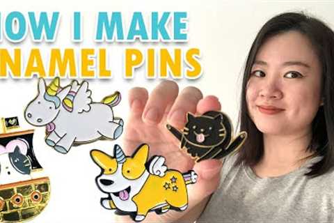 How I make my Enamel Pins | Studio Vlog 06