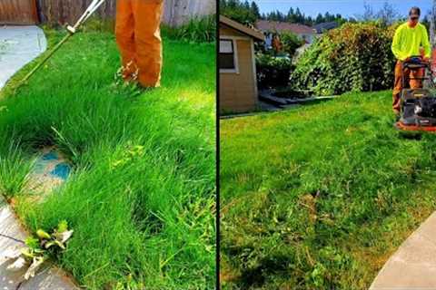 New Homeowner Of My Childhood Home Gets A FREE Lawn Cleanup (MEMORIES)