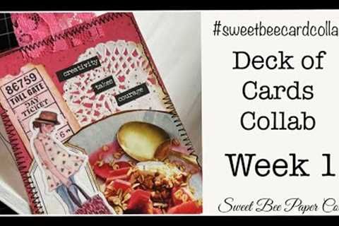 Week 1 Collage Collab | Deck of Cards Collab Weekly Project | Collage Challenge #sweetbeecardcollab