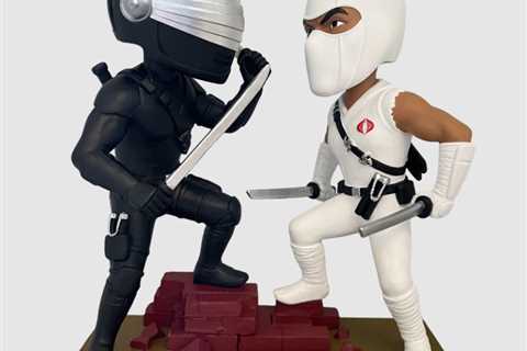 Icon Heroes G.I. Joe Snake Eyes and Storm Shadow Bobbleheads