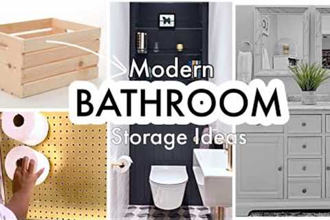 DIY BATHROOM MAKEOVER AND ORGANIZATION IDEAS WITH CRATES!