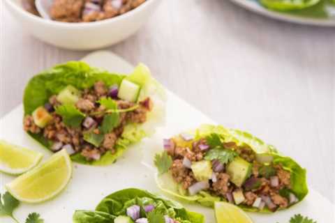 Thai Ground Pork Lettuce Wraps