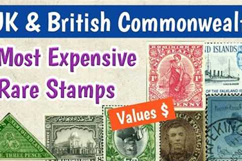 Most Expensive Stamps Of UK & British Commonwealth | Great Britain Rare Valuable Postage Stamps