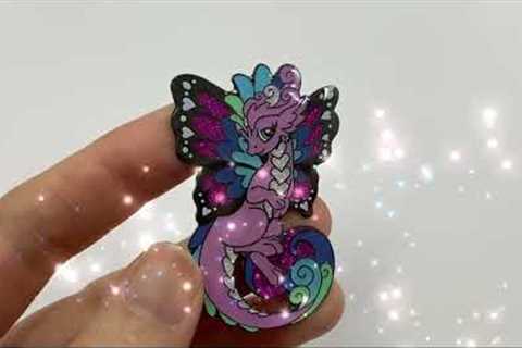 Glitter Enamel Pins | Custom Lapel Pins | Professional Pin Maker