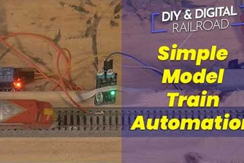 Easy Model Train Automation with an Arduino: Stopping and Starting a locomotive