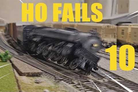 HO Scale Fails and Derailments Part 10!