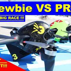 Racing a DJI FPV Drone – Ya Gotta be in Manual Mode to win! – Newbie vs Pro