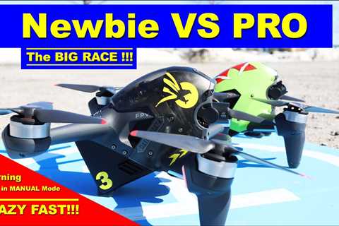 Racing a DJI FPV Drone – Ya Gotta be in Manual Mode to win! – Newbie vs Pro