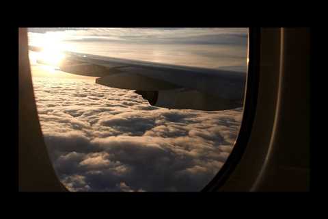 Emirates A380 Passing Through Clouds