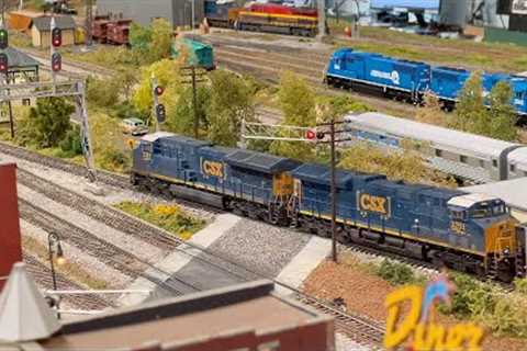 Large Model Railroad layout in HO scale