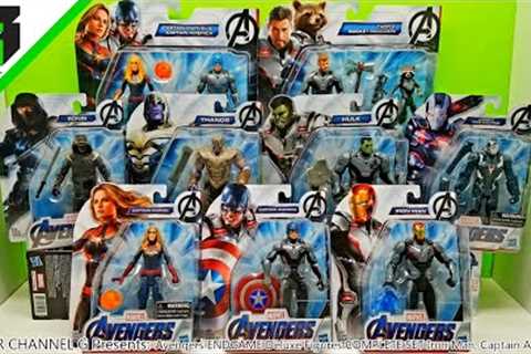 AVENGERS END GAME (Hasbro action figures COMPLETE SET) with Iron Man, Captain America, Thor, Thanos