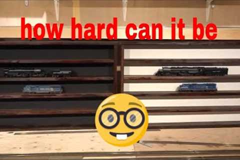 How I built my own / display shelf for model trains