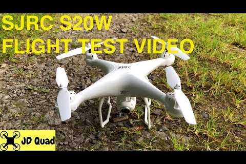 SJRC S20W GPS Quadcopter Drone Flight Test Video