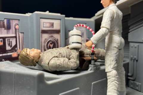 First aid in the Millennium Falcon #starwarsactionfigures...