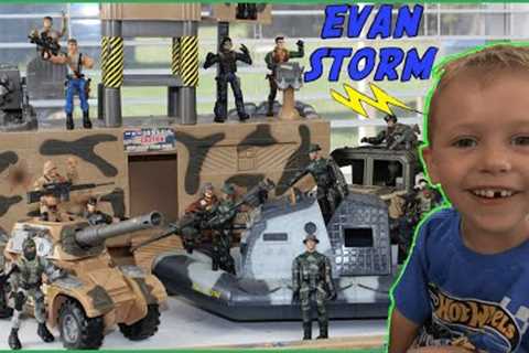 Toy Army Action Figures Surprise Box With Toy Tanks, Trucks & Boat