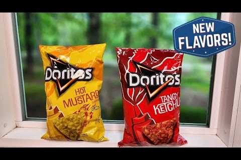 New @doritos     Hot Mustard Doritos  /  Tangy Ketchup Doritos