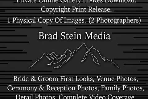 Wedding Pricing 2023 - Brad Stein Media