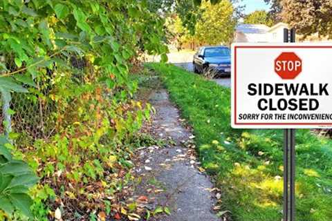 Overgrown Sidewalk Near IMPOSSIBLE To Use | Let''s Transform This Mess!