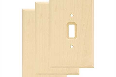 Franklin Brass W10393V-UN-C Wood Square Single Toggle Switch Wall Plate / Switch Plate / Cover,..