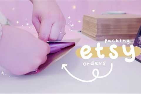 HOW TO PACKAGE ETSY ORDERS | Prints, Enamel Pins & More