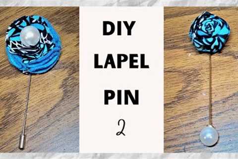 How To Make LAPEL PIN (METHOD 2) | Diy LAPEL PIN | LAPEL PIN tutorial #lapelpin #ankara