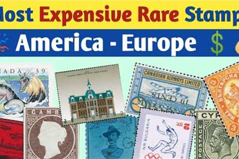 Most Expensive Stamps From America To Europe | Rare Stamps Evaluation | World Valuable Philately