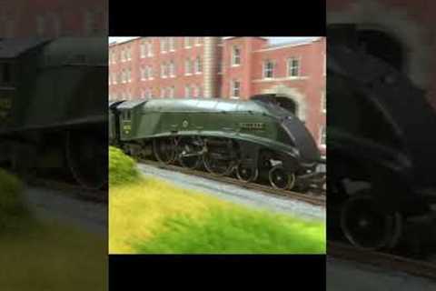 MALLARD (WORLD RECORD HOLDER) Steam Train on model railway layout  #shorts Railway Trains UK