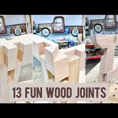 13 Fun woodwork joints