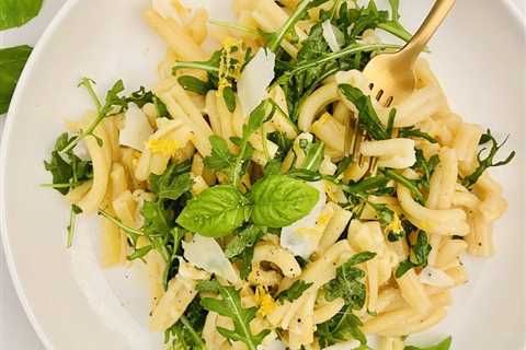 Miso Butter Cacio e Pepe with Arugula + Lemon